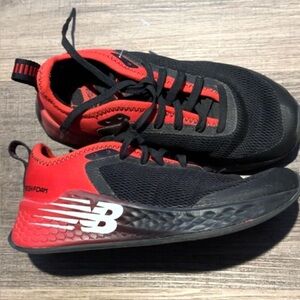 New Balance Kids Red and Black Sneakers